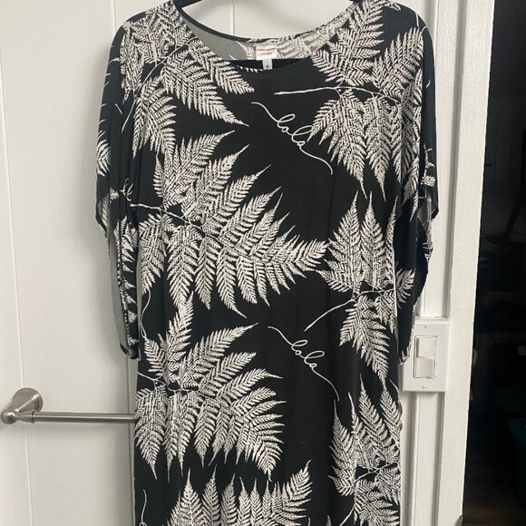 Simply Sisters Black and White Fern Dress Small - Picture 1 of 2